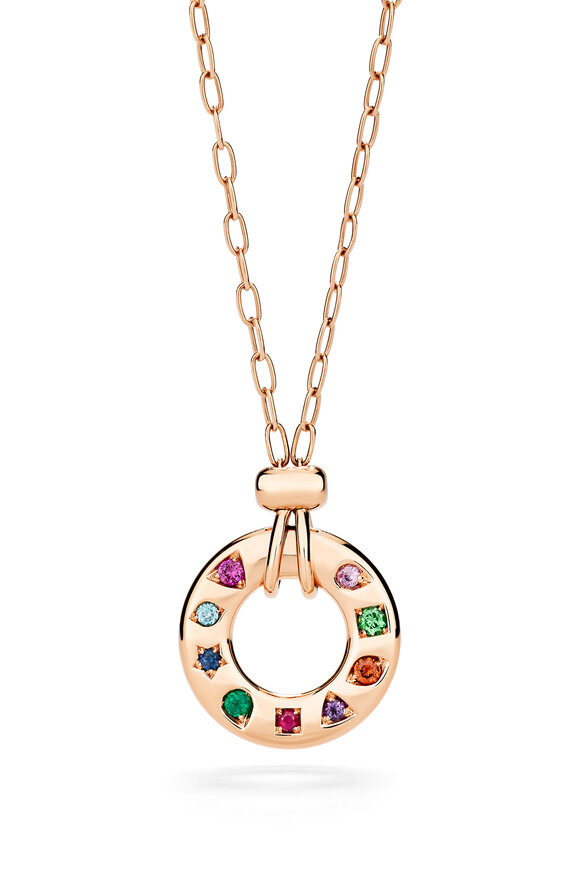 Pomellato 18k Rose Gold Iconica Reversible Necklace