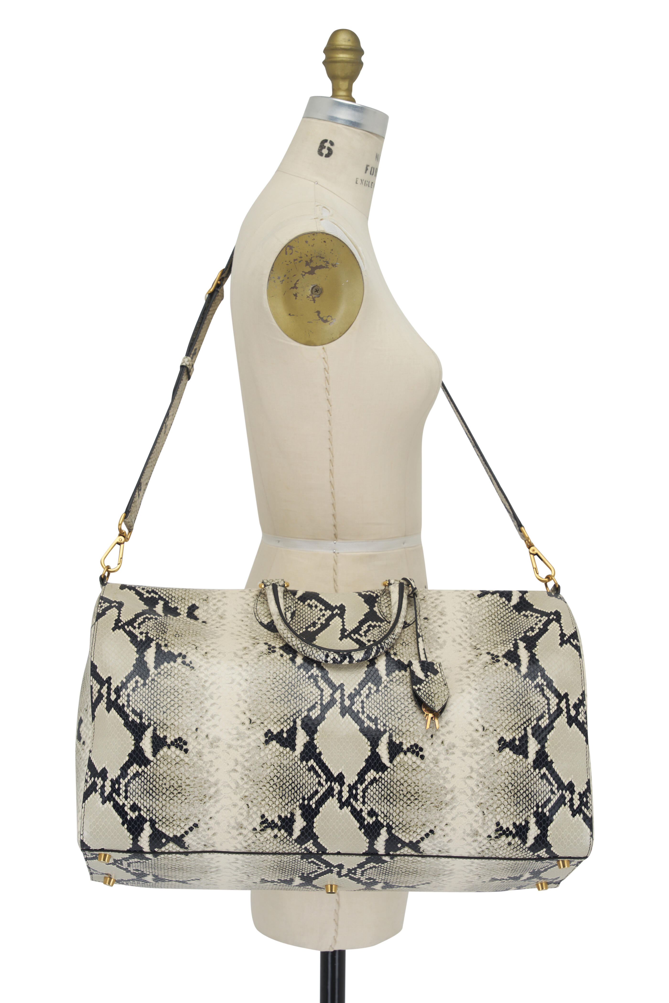 Khaite - Pierre Weekender Embossed Leather Bag | Mitchell Stores