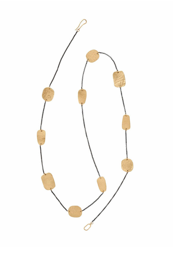 Julie Cohn Design Artifact Bronze Sterling Chain Necklace