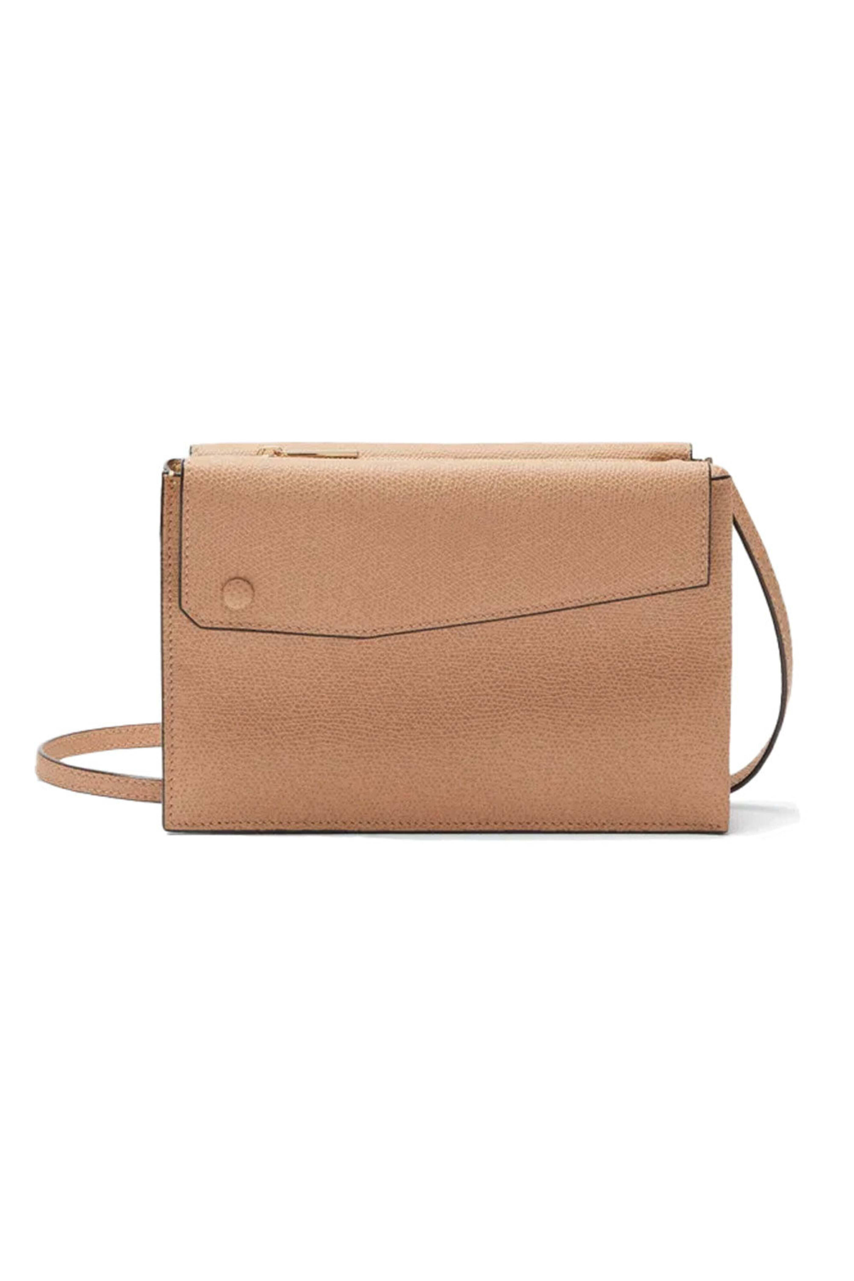 【VALEXTRA】TRIO CROSSBODY BAG Valextra - Beige Trio Small Pocket Bag | Mitchell Stores