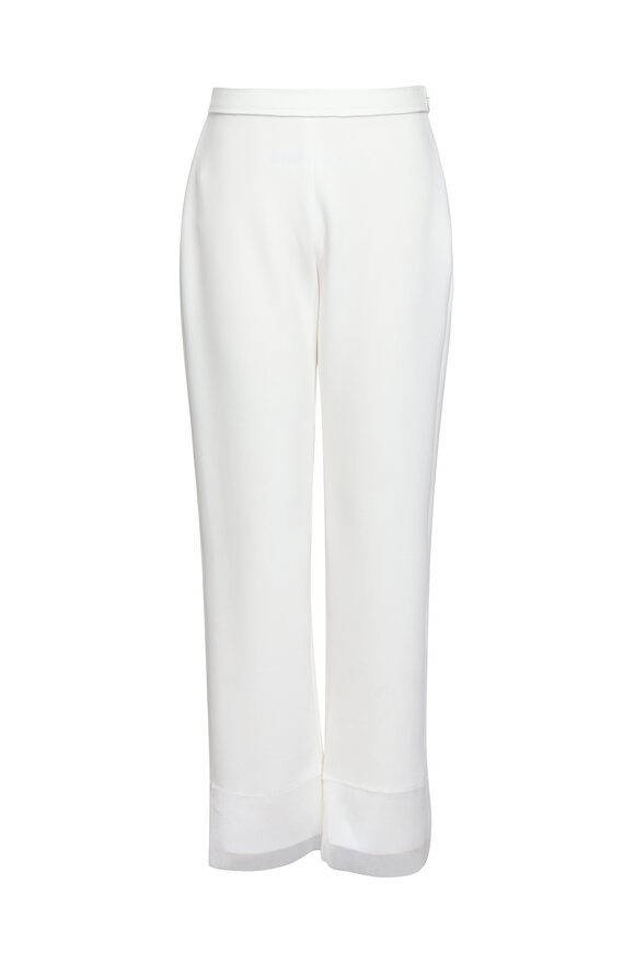 Marie Saint Pierre Sanute White Slim Leg Pant