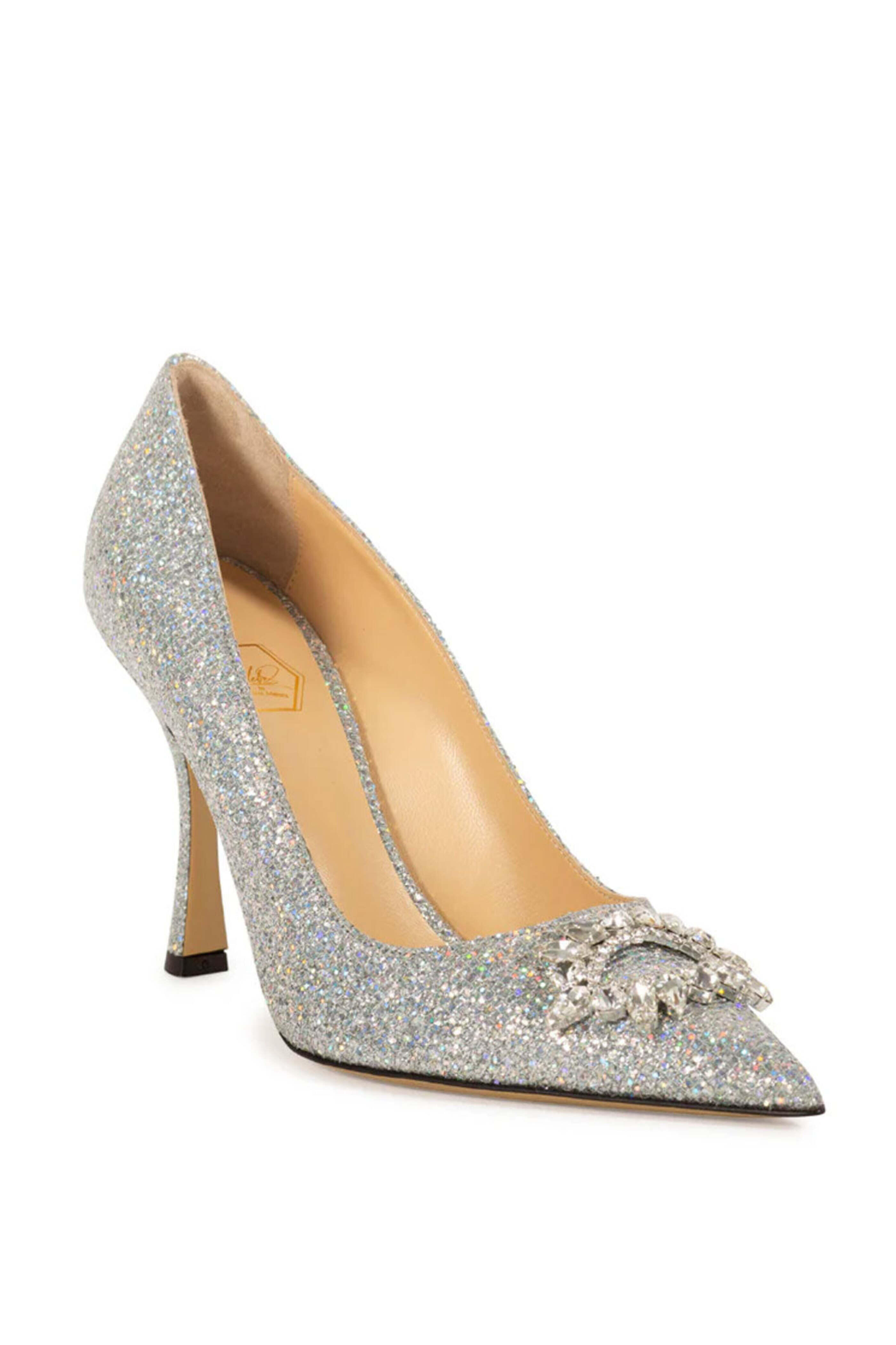 Nalebe - Lirum Glitter 90 Pumps in Silver