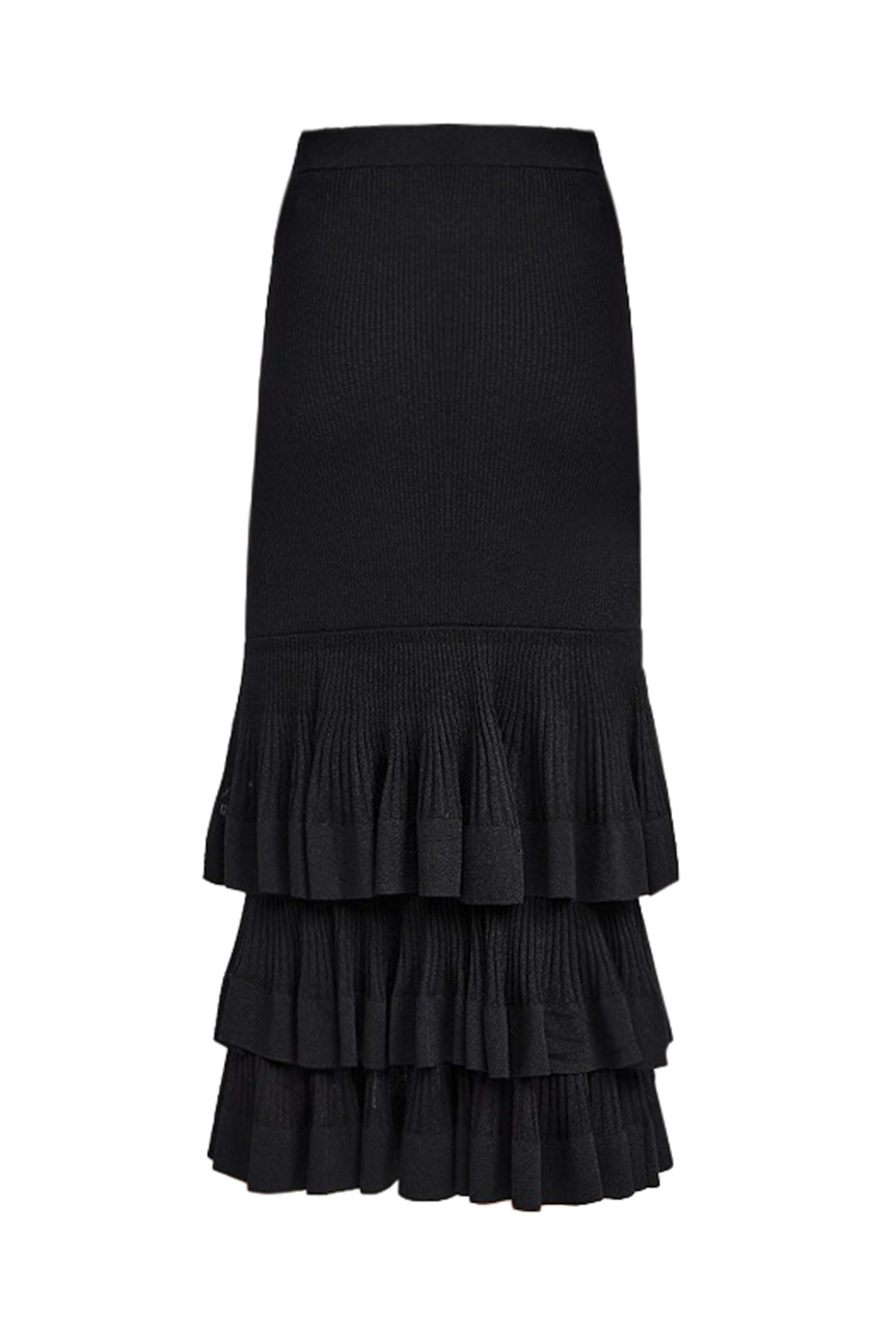 Zimmermann - Black Story Ruffle Skirt | Mitchell Stores Zimmermann - Black Story Ruffle Skirt | Mitchell Stores