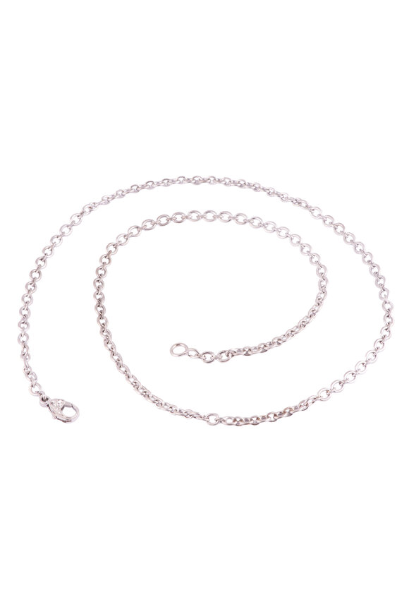 Sylva & Cie 18k White Gold Link Chain