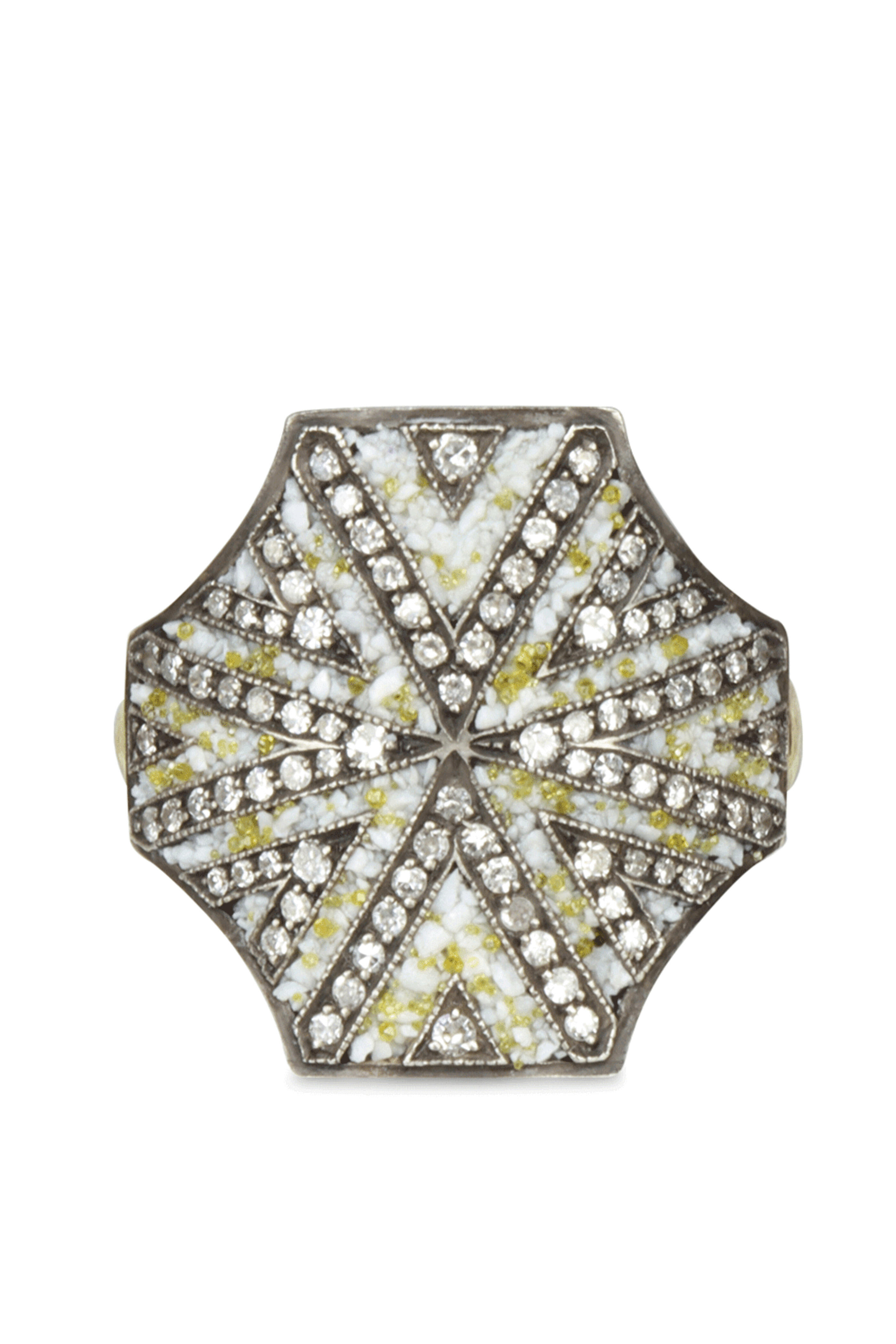 Sevan Bicakci - Fancy Diamond Sheild Ring