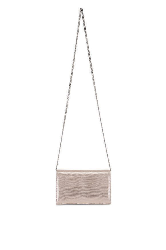 Akris Anouk Pale Metallic Rose Envelope Chain Clutch - view 2