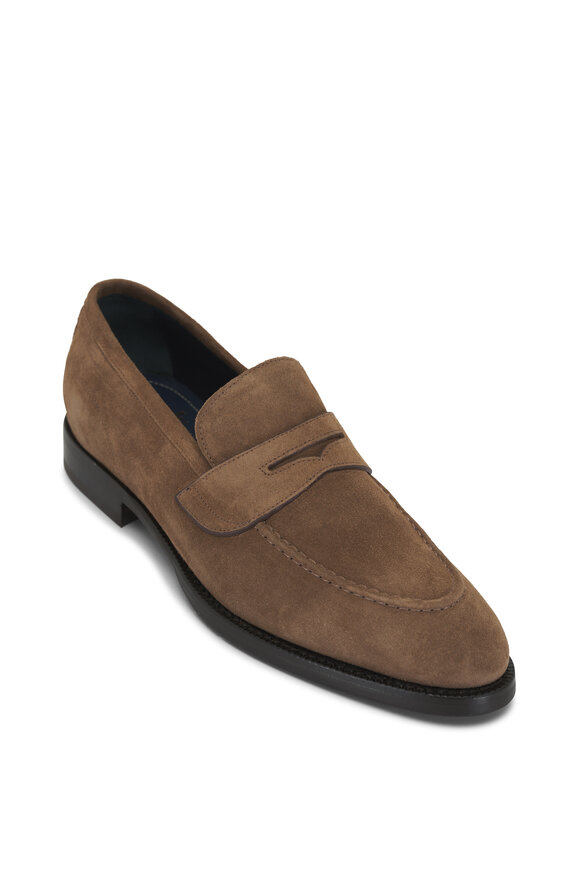 Di Bianco Aviano Farro Medium Brown Suede Loafer