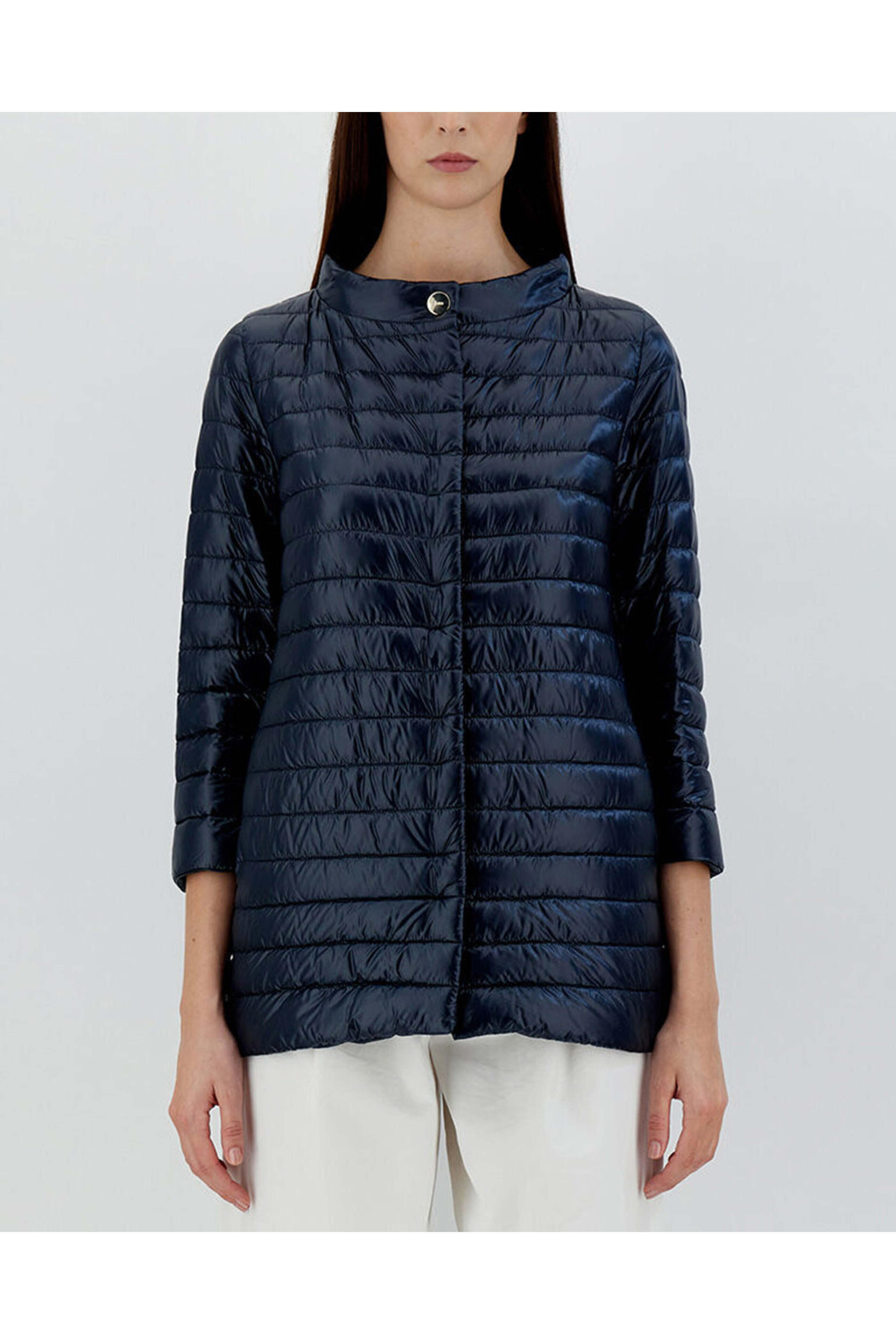 Herno - Navy Iconico Rossella Jacket | Mitchell Stores