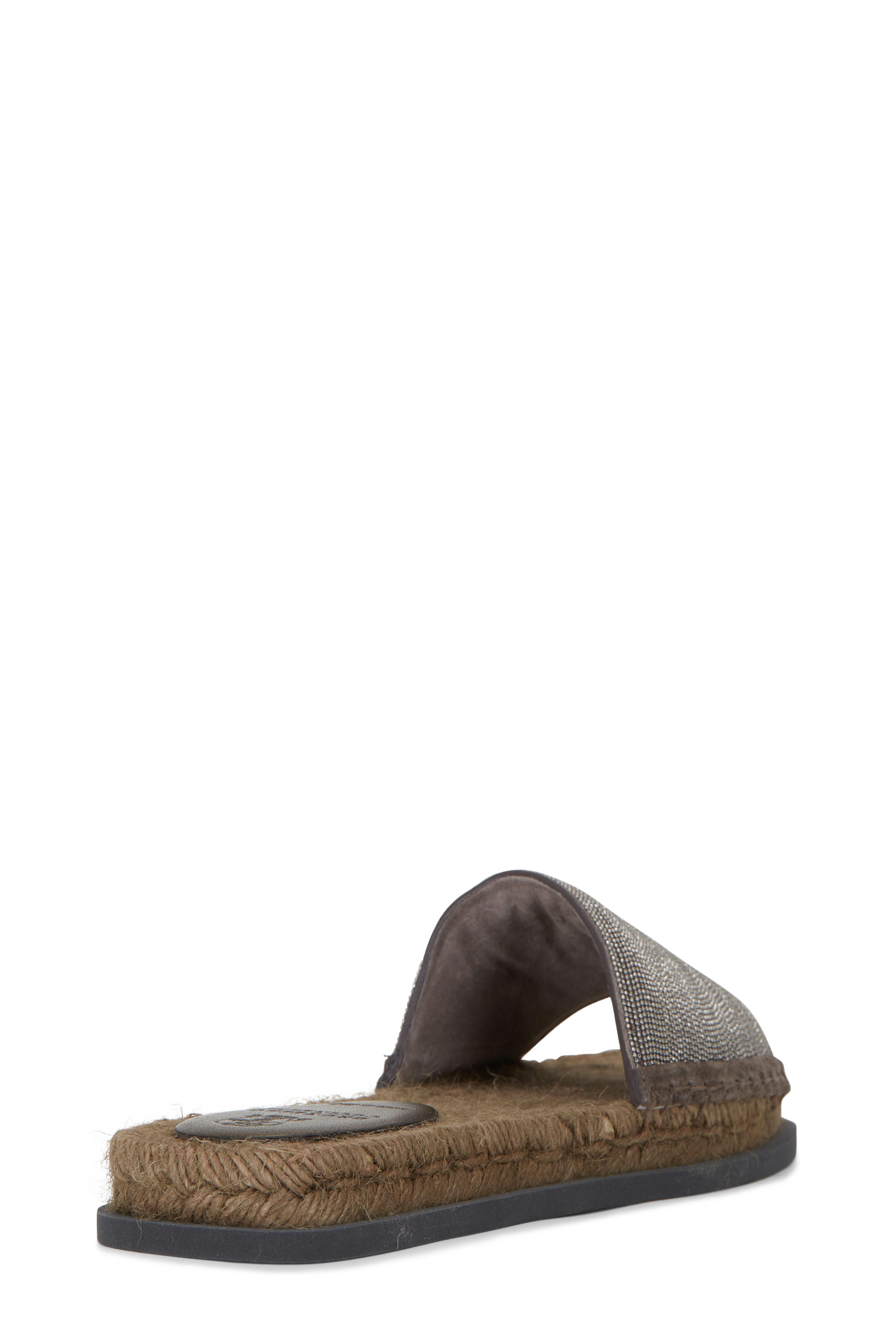 【関税&送料込】Brunello Cucinelli Precious Taupe Slides In Brunello Cucinelli Precious Taupe Slides in Suede | TheDoubleF