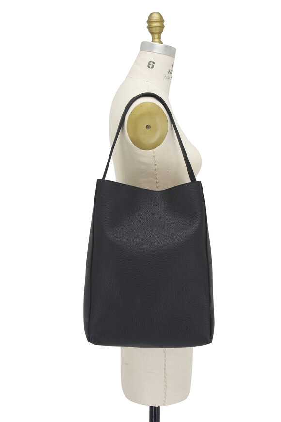 Khaite - Frida Black Leather Hobo Bag 