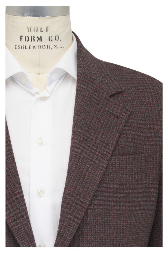 Brunello Cucinelli Brick Wool & Cashmere Sportcoat - view 1