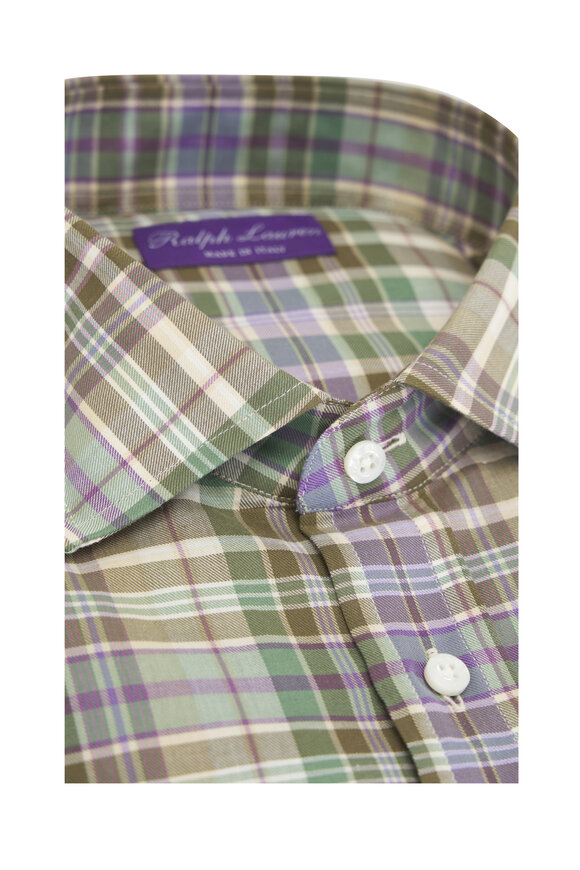 Ralph Lauren Purple Label - Multicolor Plaid Cotton Sport Shirt