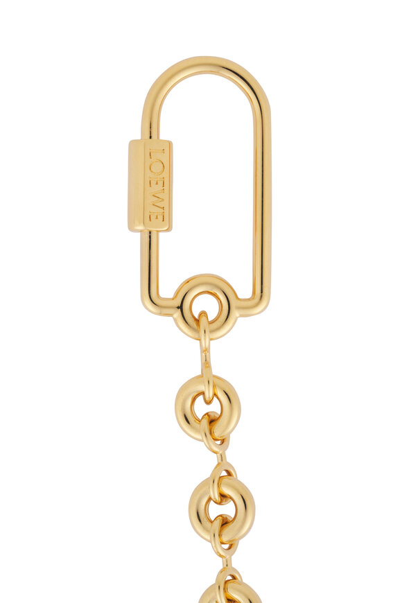 Loewe Gold Pebble Keyring - view 2