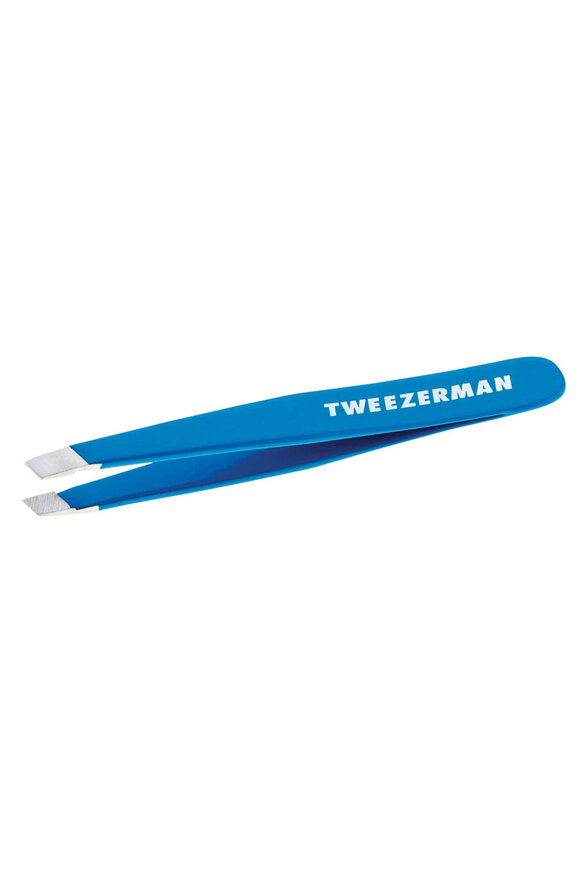 Tweezerman Mini Slant Tweezer in Bahama Blue