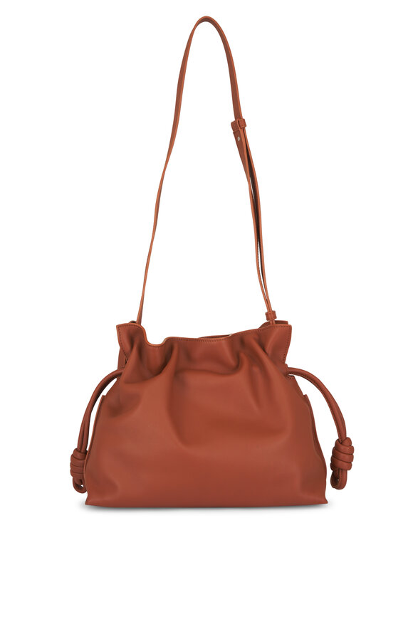 Loewe Medium Flamenco Brown Leather Clutch - view 3