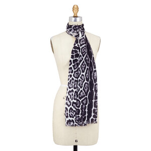 Deal of The Night Leopard Print Twilly Scarf Set