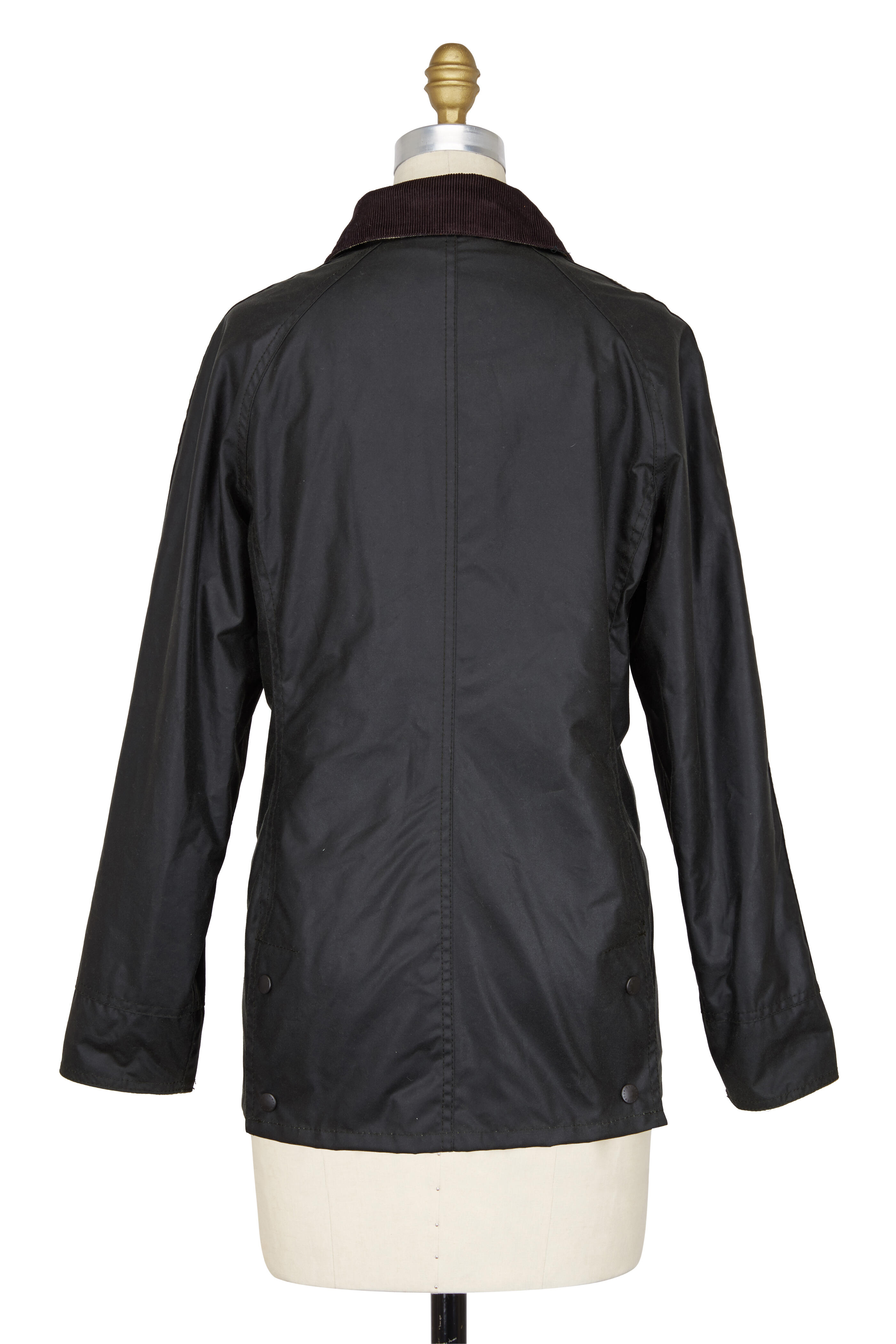 Barbour - Beadnell Olive Green Waxed Cotton Jacket