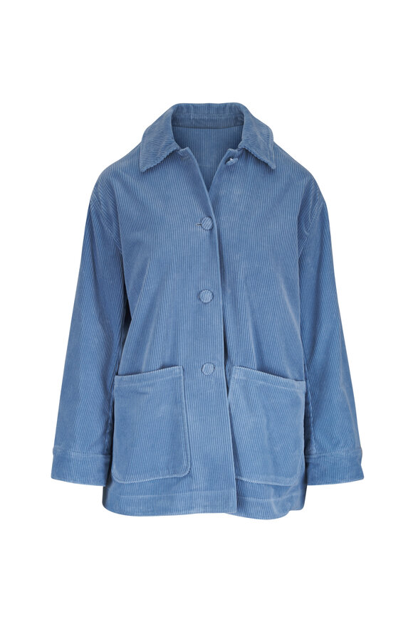 Khaite - Grizzo Bryce Oversize Denim Jacket | Mitchell Stores