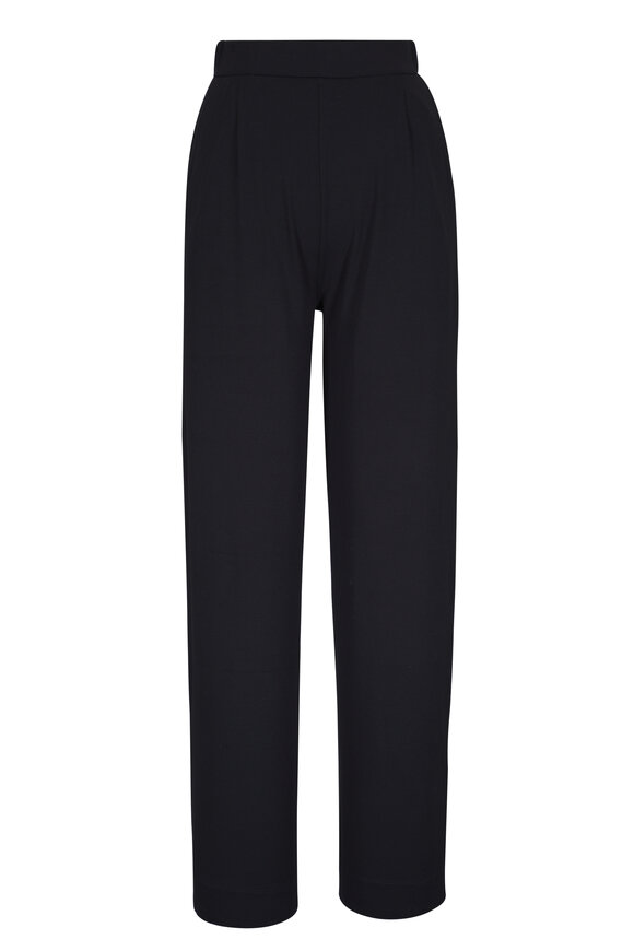 Majestic Soft Touch Soft Leg Black Pull-On Pant