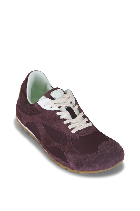 Bottega Veneta Orbit Flash Deep Mahogany Suede Sneaker - view 1