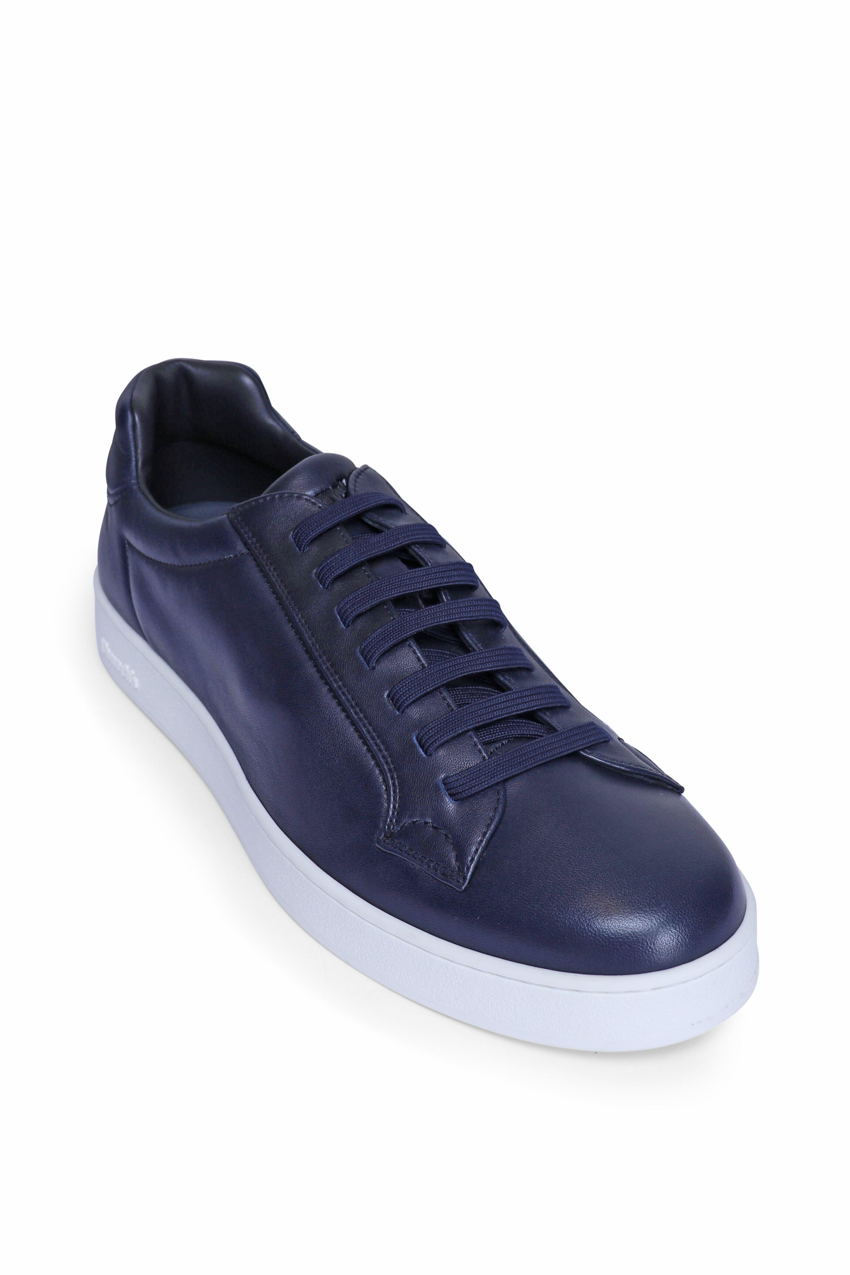 Church's - Ludlow Blue Leather Sneaker | Mitchell Stores Church's - Ludlow Blue Leather Sneaker | Mitchell Stores
