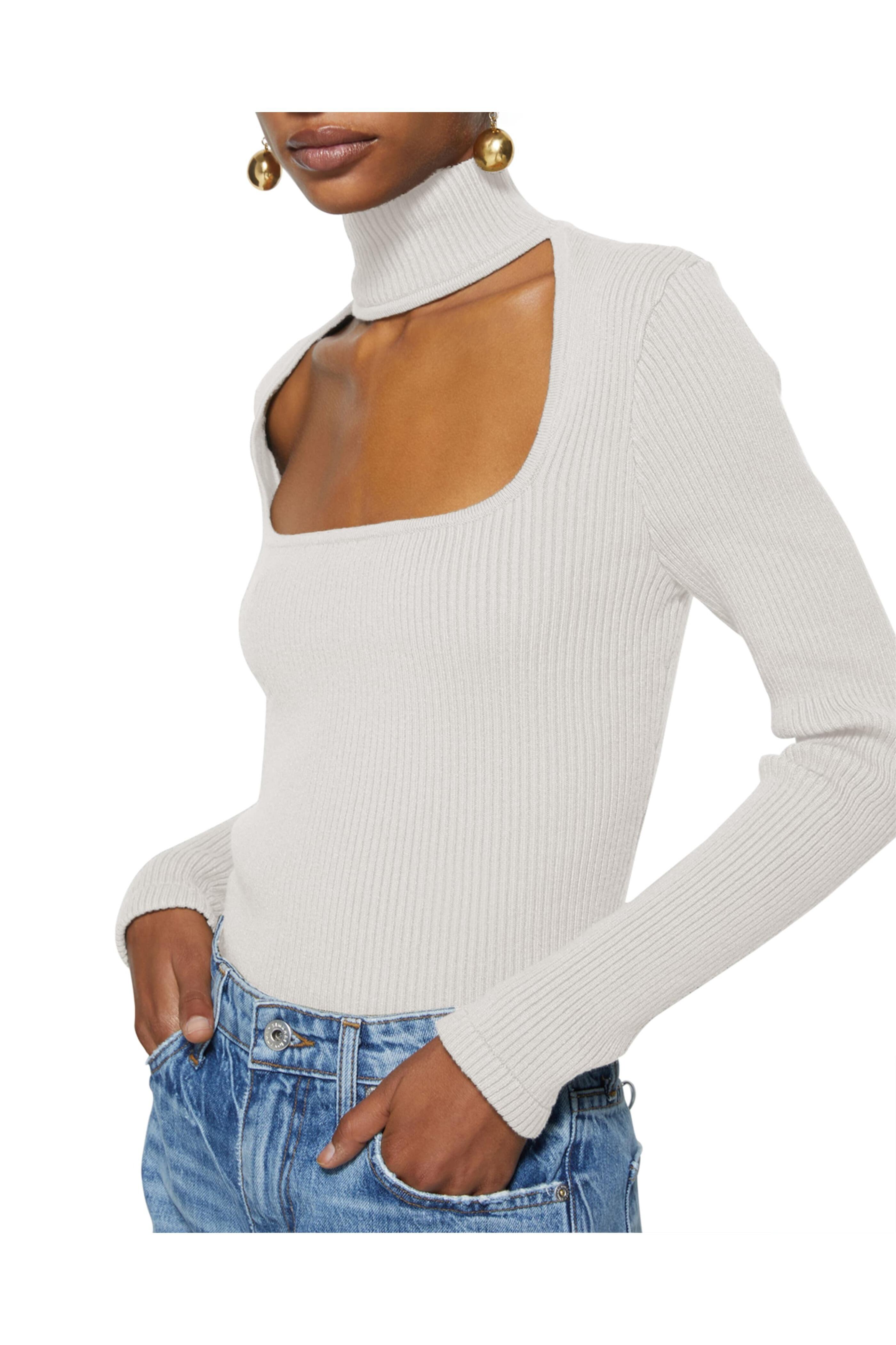 Simkhai - Sandstone Ribbed Janessa Mockneck Top