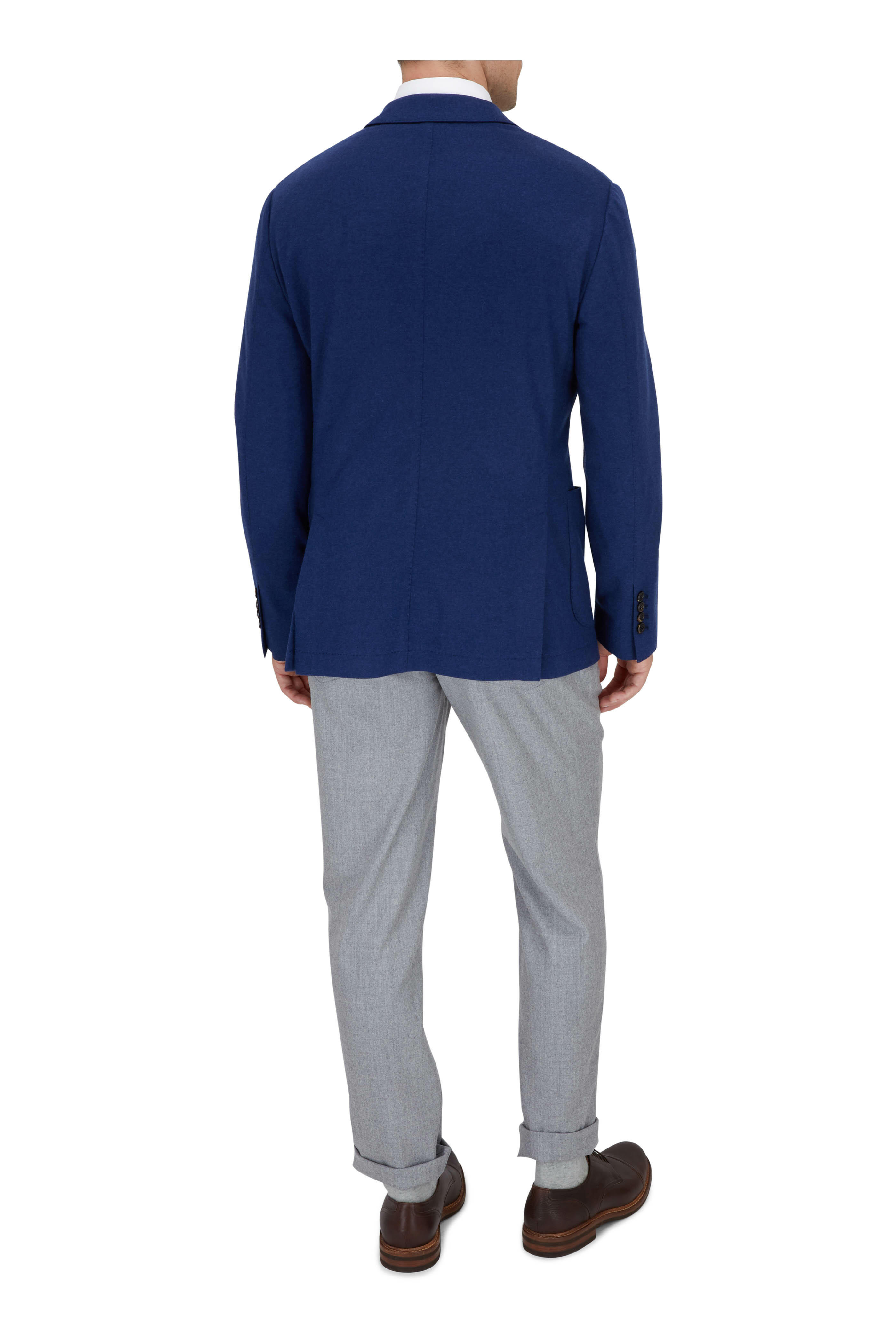 Brunello Cucinelli - Dark Brown Deerskin Cap Toe Derby Loafer