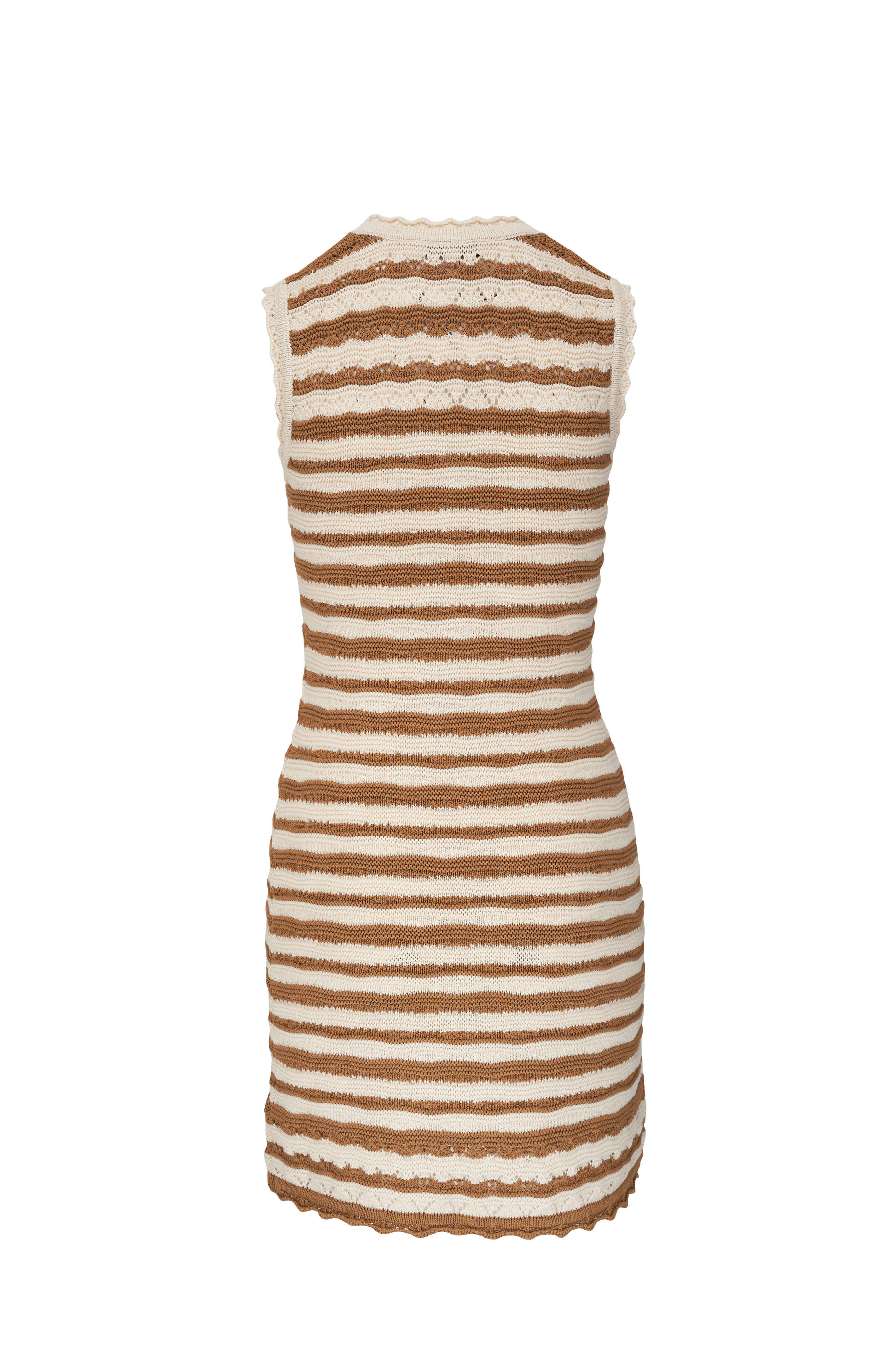 Veronica Beard - Templeton Desert Khaki Crochet Mini Dress
