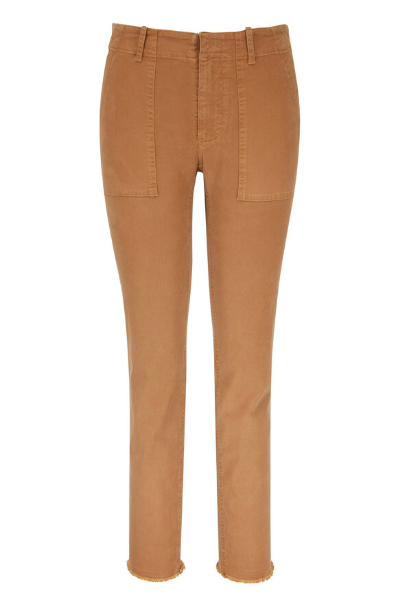 Nili Lotan - Jenna Tawny Brown Mid-Rise Crop Pant