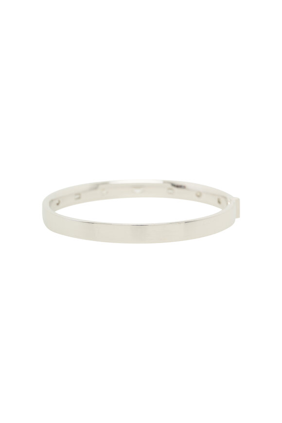 Kwiat - White Gold Fancy Shape Diamond Bangle 