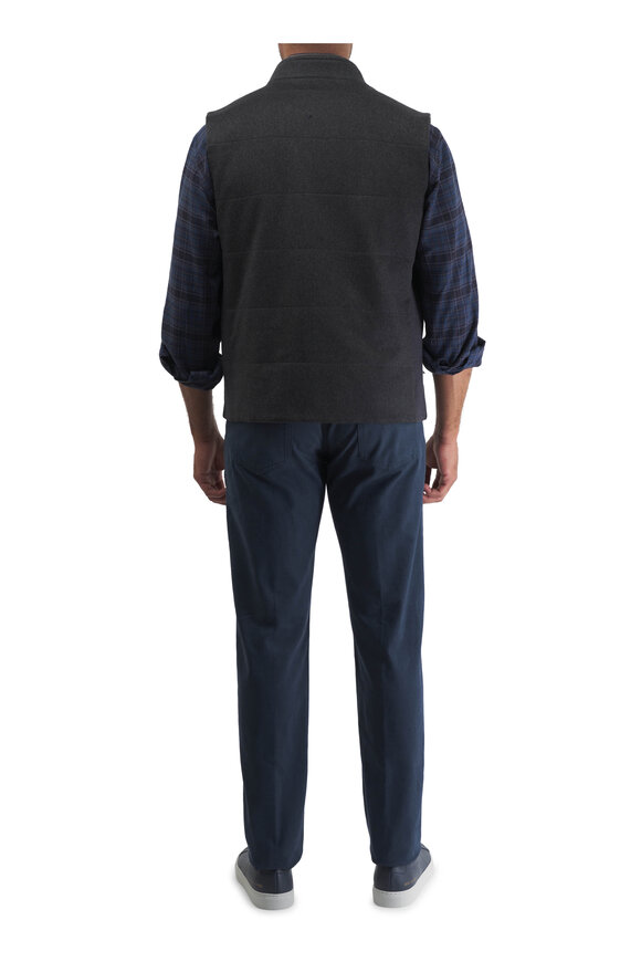 Marco Pescarolo - Navy Brush Twill Five Pocket Pant