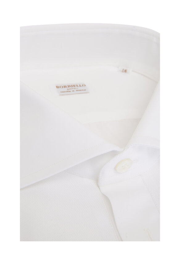 Borriello - White Cotton French Cuff Formal Shirt