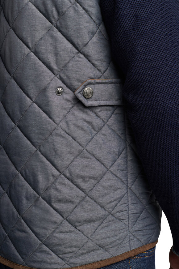 Peter Millar - Essex Iron Quilted Travel Vest