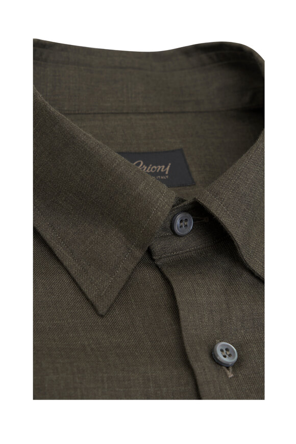 Brioni - Loden Twill Sport Shirt 