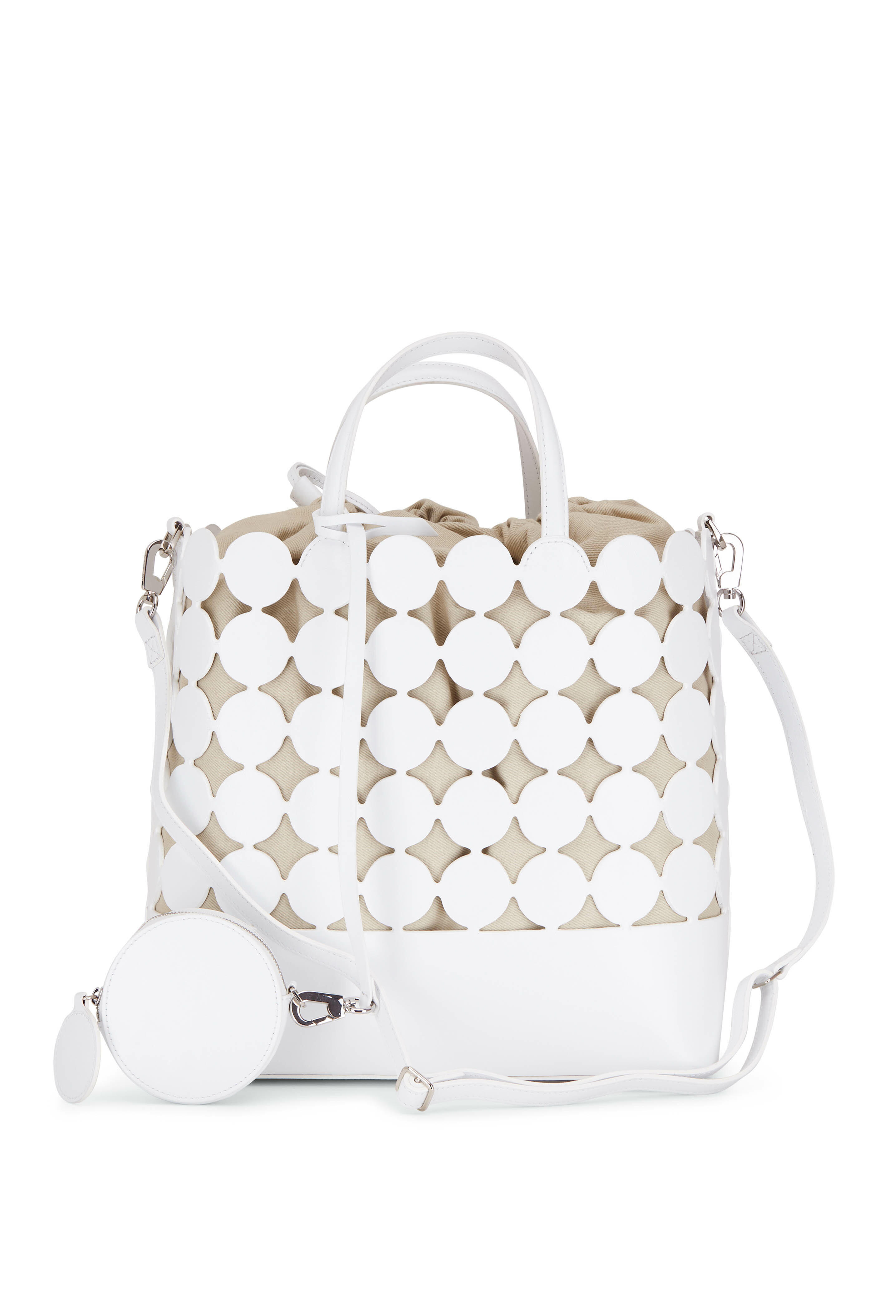 Pierre Hardy - Bulles White Leather Tote Bag | Mitchell Stores