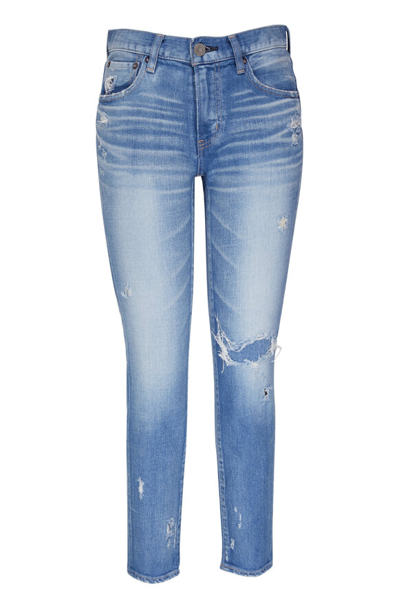 Moussy - Lenwood Distressed Mid-Rise Skinny Jean