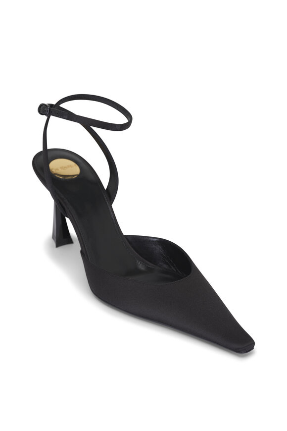 靴 THE ROW SQUARE TOE PUMP The Row Square Loafer Pumps in tan | FWRD