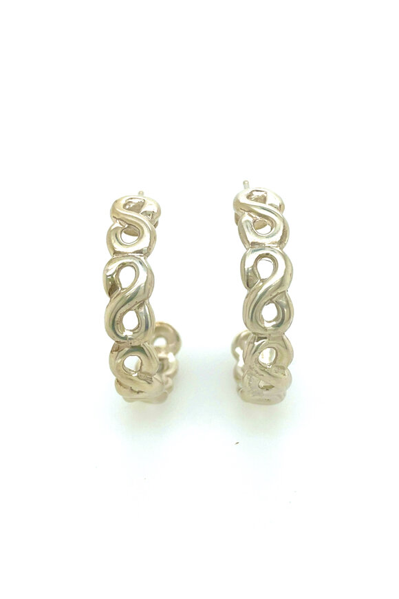 Ellen Hoffman Infinity Hoop Earrings