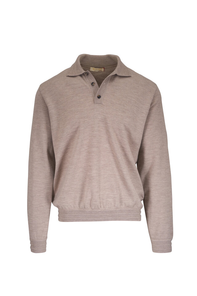 Brunello Cucinelli - Charcoal Wool & Cashmere Zip Front Sweater Brunello Cucinelli - Charcoal Wool & Cashmere Zip Front Sweater