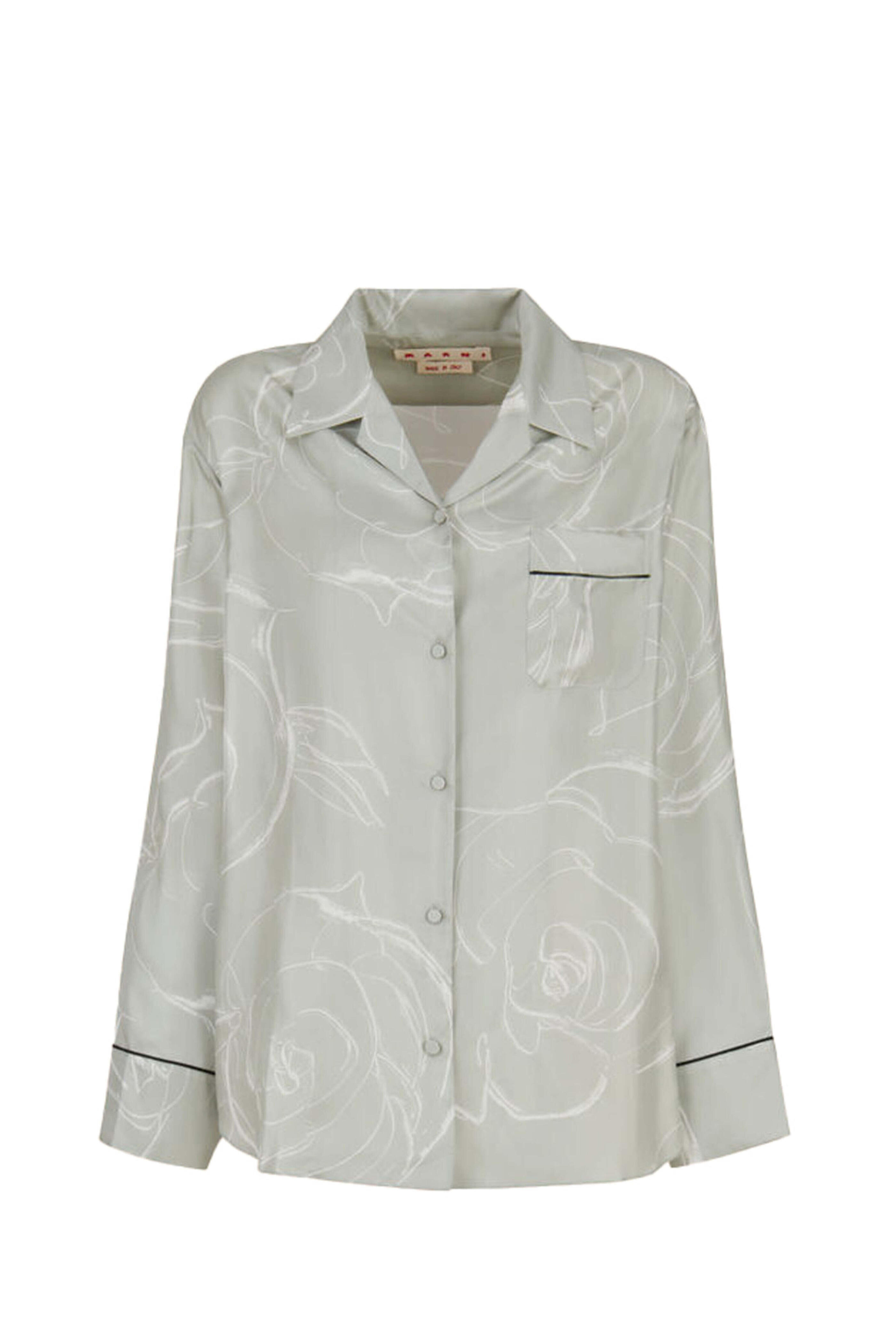 Marni - Pale Jade Aurora Print Button Up Shirt
