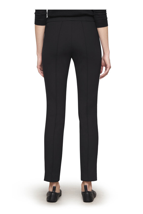 Lafayette 148 New York Scuba Gramercy Black Slim Ankle Pant - view 3