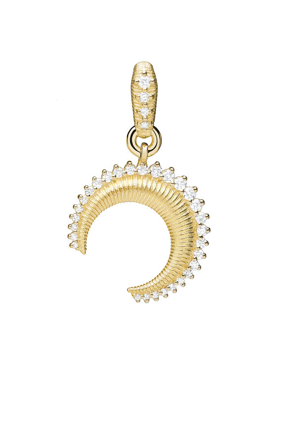 Paul Morelli 18K Yellow Gold Small Crescent Moon Charm