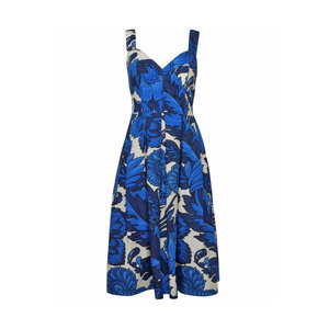 Etro - Blue Printed Bustier Midi Dress | Mitchell Stores