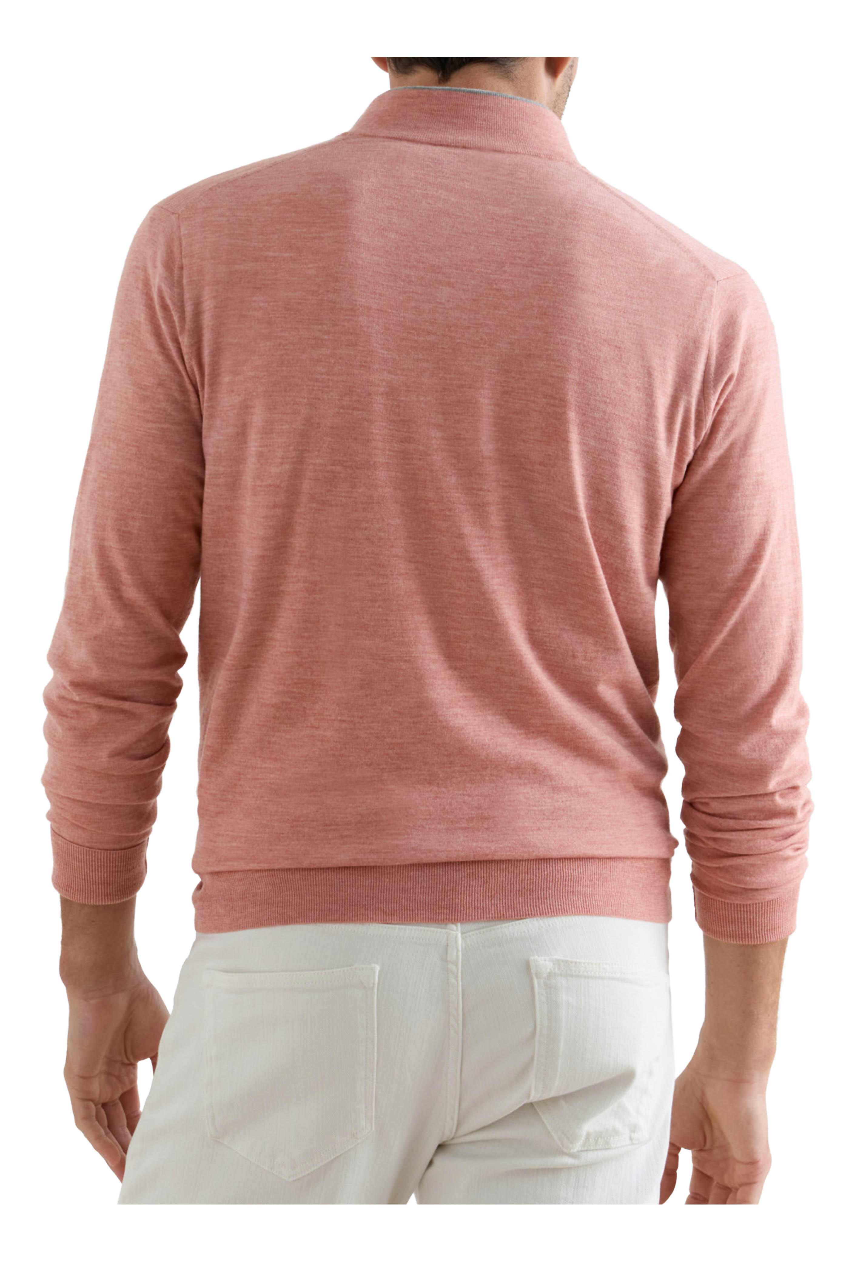 Peter Millar - Excursionist Flex Faded Red Quarter Zip Pullover