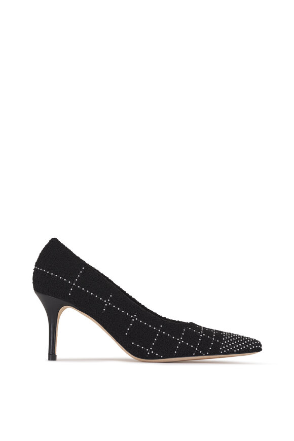 Arteana Perla Black Tweed & Pearl Embellished Pump, 75mm - view 3