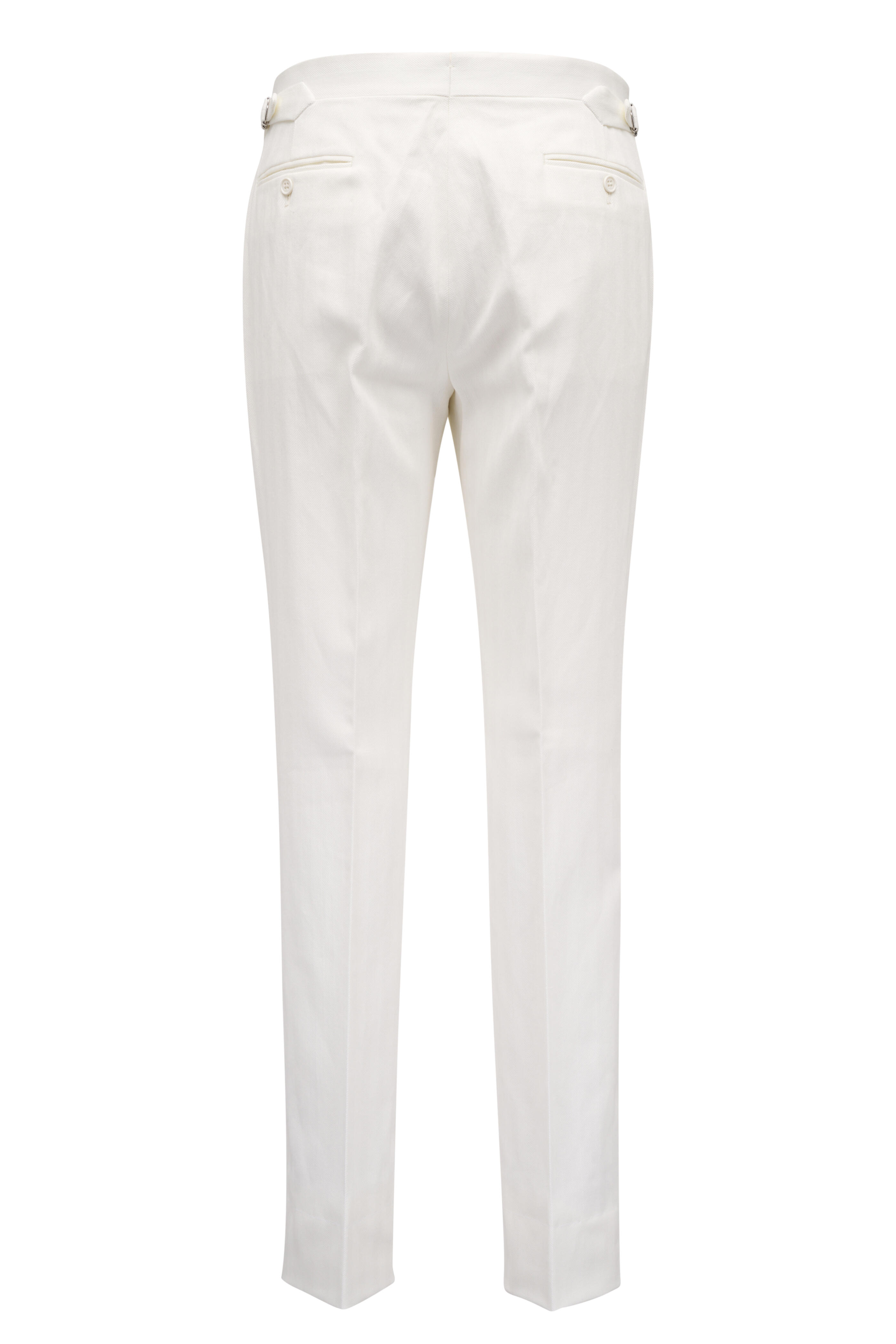 くらしを楽しむアイテム Ralph Lauren Herringbone Linen & Cotton Cream - Label Purple パンツ