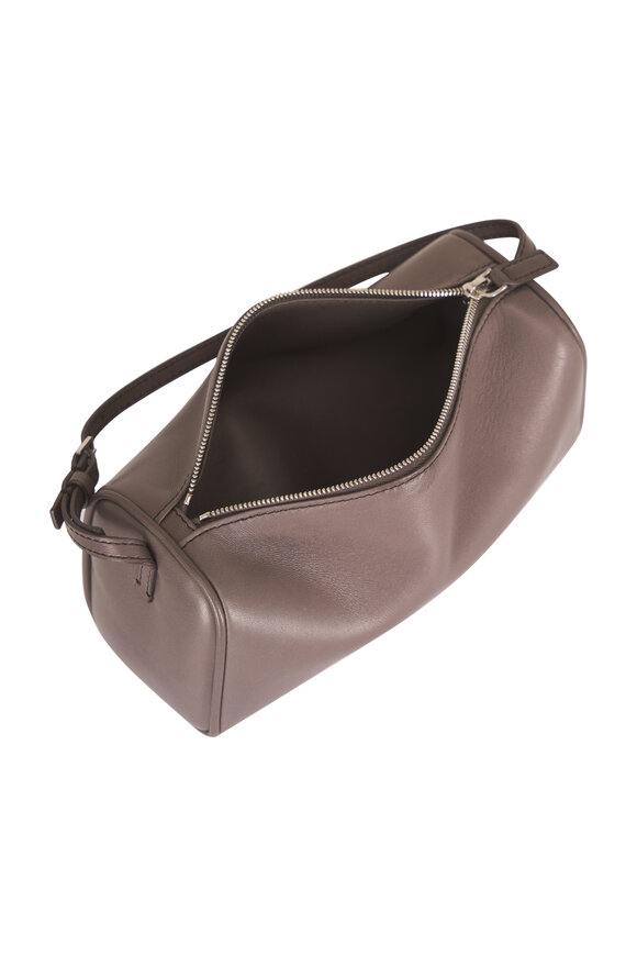 The Row 90's Gray Leather Shoulder Bag - view 4