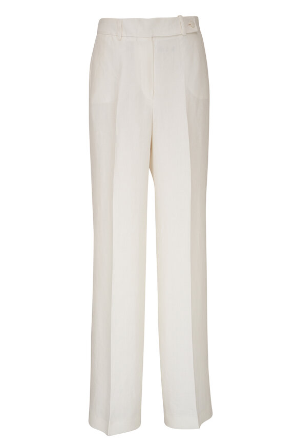 Kiton - White Linen Pant