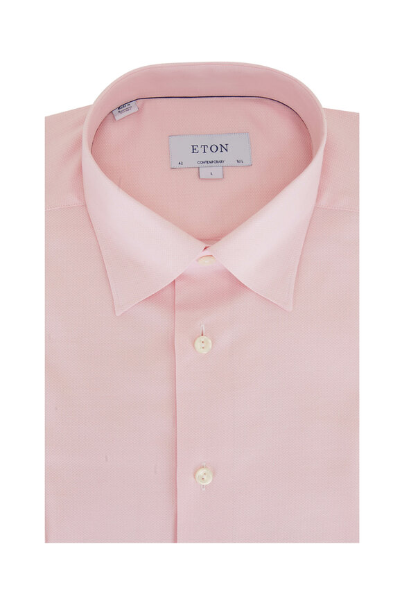 Eton - Pink Stretch Cotton Dress Shirt