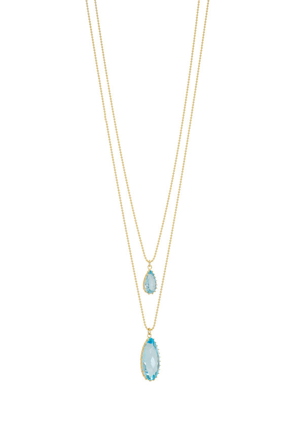 Renee Lewis Antique Blue Topaz Layered Necklace